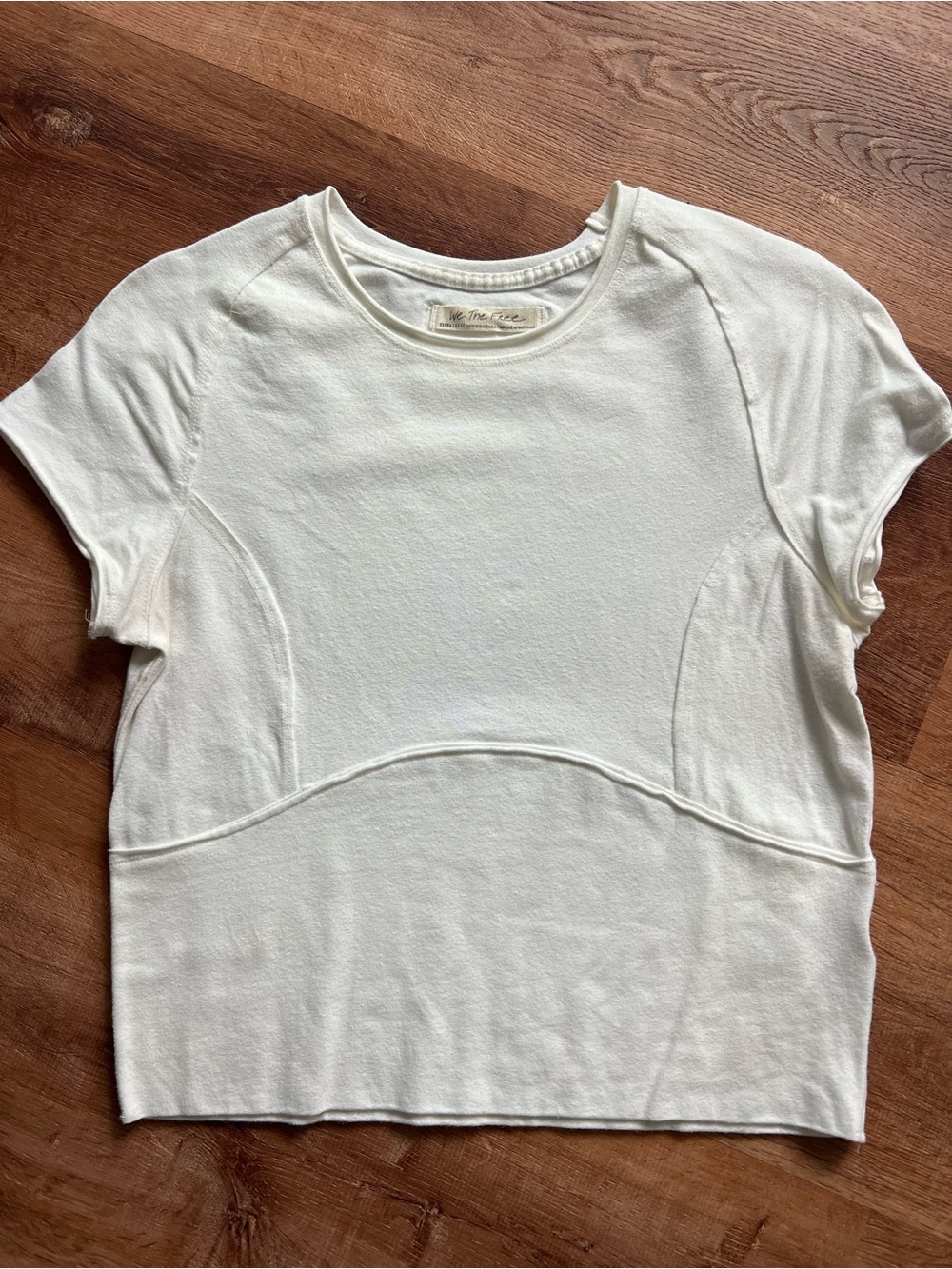 Free People We The Free Protagonist Tee Size XL RT $38 Ivory